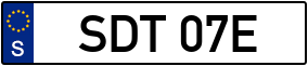 Trailer License Plate